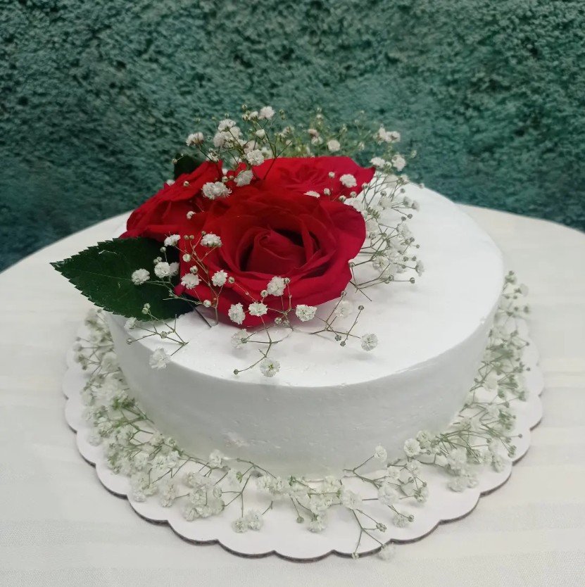 Pastel de rosas